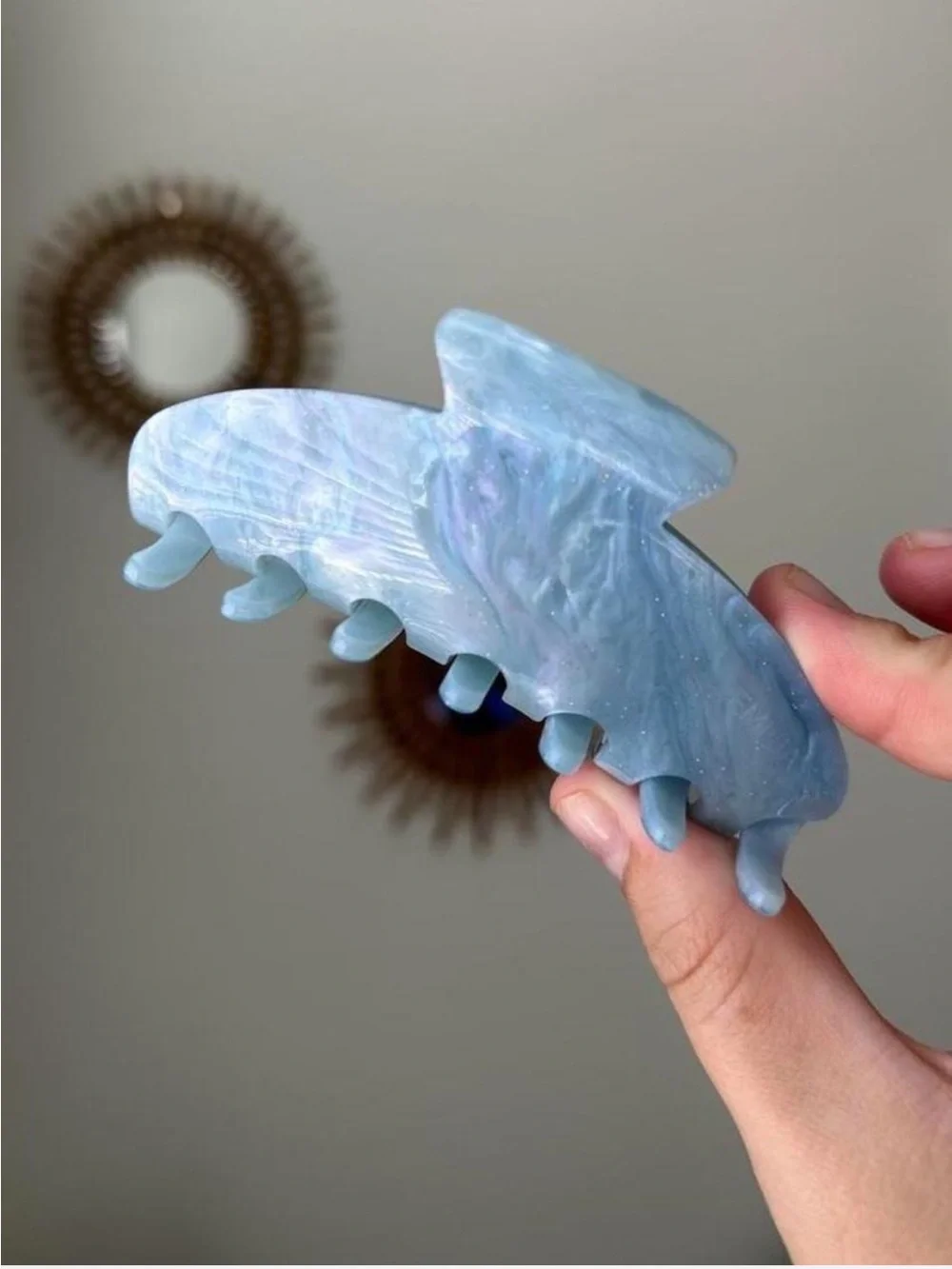 big effing clip in blue sugar